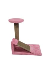 Bycat® - Rampalı Kedi Tırmalama Platformu - Pembe