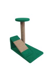Bycat® - Rampalı Kedi Tırmalama Platformu - Yeşil