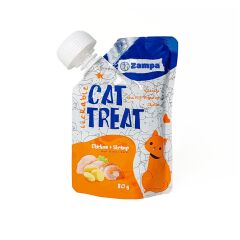 Zampa Puding Kedi Ödülü - Tavuk Etli & Karidesli - 80g