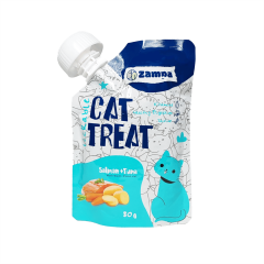 Zampa Puding Kedi Ödülü - Somon & Ton Balıklı - 80g