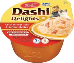 Ciao Dashi Delights Tavuk & Ton ve Somon Balıklı Kedi Çorbası 70 Gr