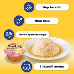Ciao Dashi Delights Tavuk & Ton ve Somon Balıklı Kedi Çorbası 70 Gr