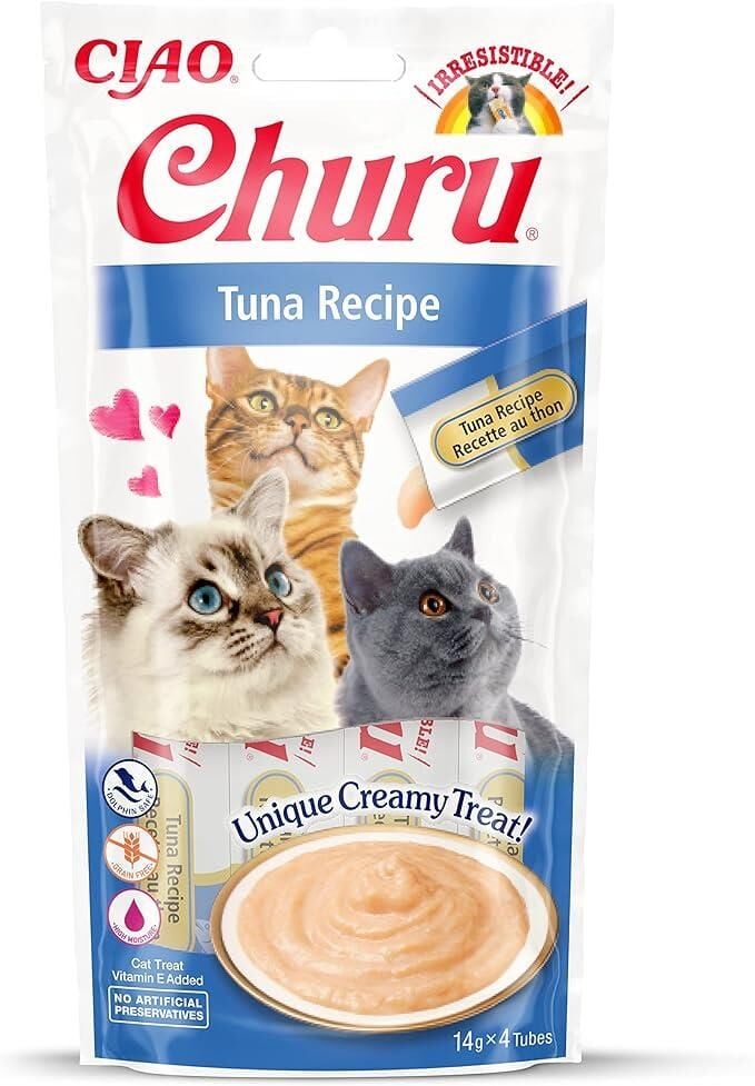 Ciao Churu Cream Ton Balıklı Kedi Ödül Kreması 4 x 14 Gr