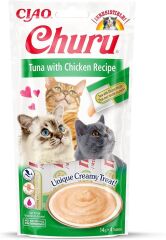 Ciao Churu Cream Ton Balıklı ve Tavuklu Kedi Ödül Kreması 4 x 14 Gr